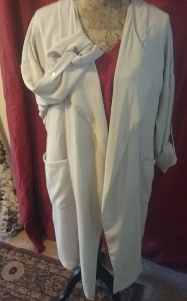 Gray duster/dress